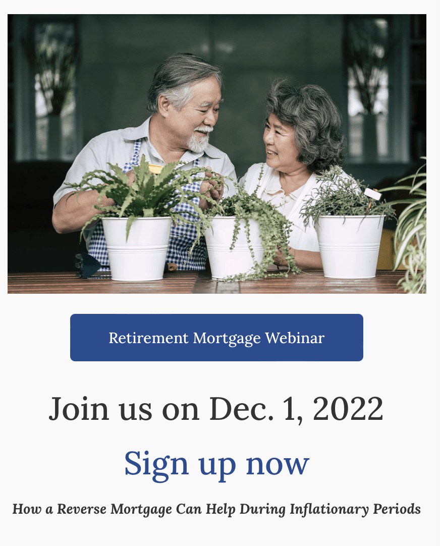 Retirement Mortgage Webinars